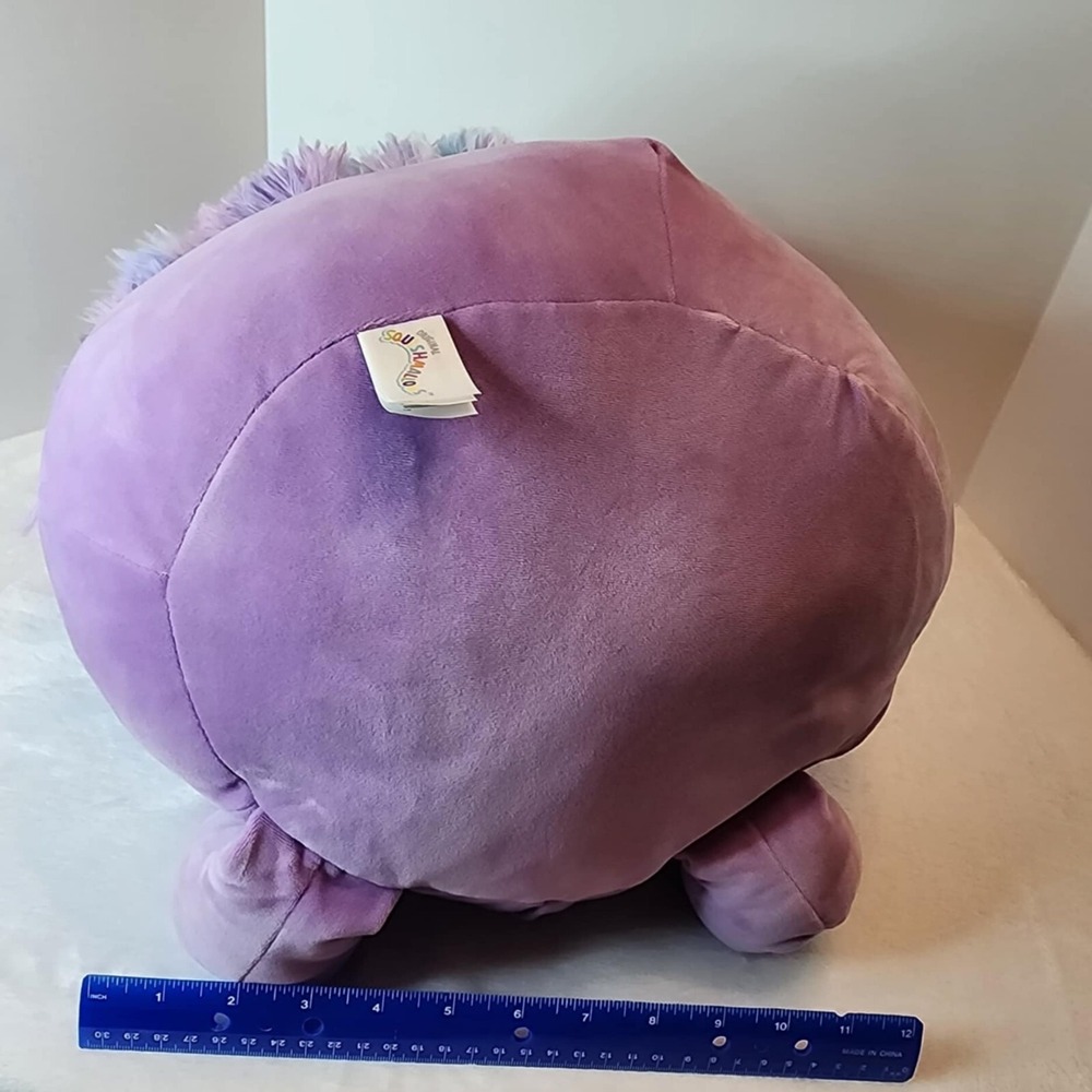 Squishmallow Eden Bigfoot 16" Valentine '24 Purple/Blue/Pink GlitterHearts - Picture 6 of 7
